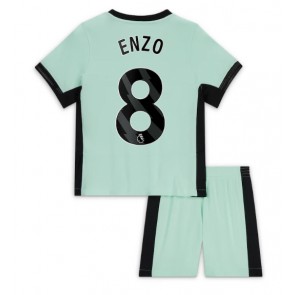 Chelsea Enzo Fernandez #8 Tredje trøje Børn 2023-24 Kort ærmer (+ korte bukser)